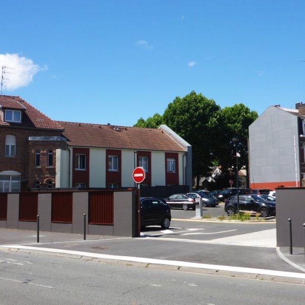 entrée du parking